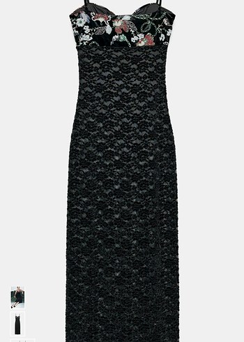 ZARA DANTEL İŞLEMELİ ELBİSE - Görsel 7