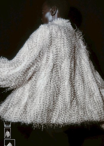 ZARA SUNİ KÜRK KISA KABAN - Görsel 3