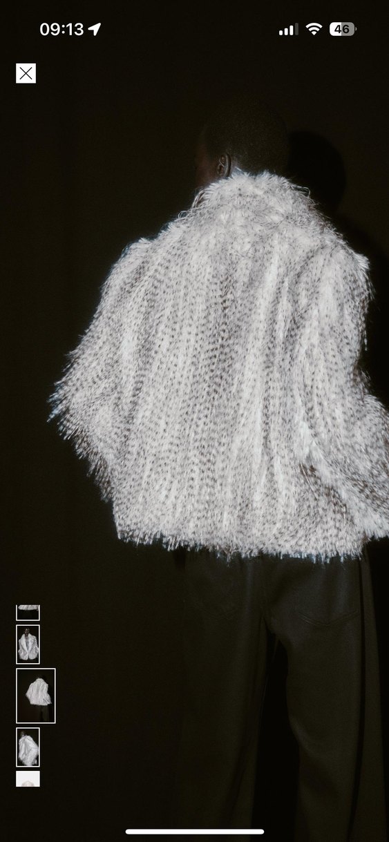 ZARA SUNİ KÜRK KISA KABAN - Görsel 5