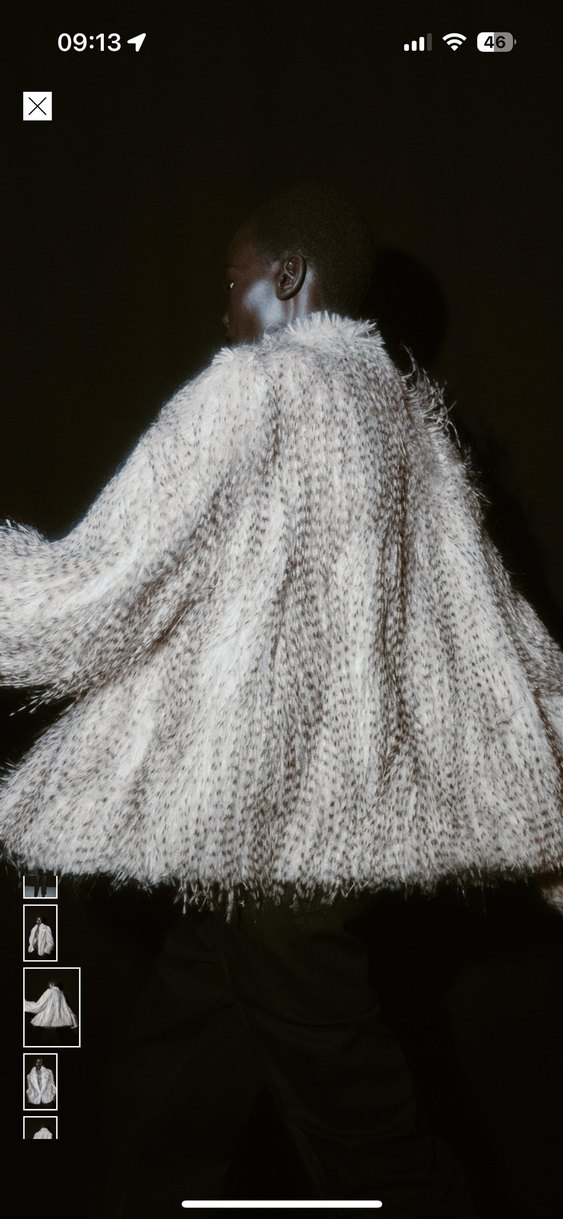 ZARA SUNİ KÜRK KISA KABAN - Görsel 3