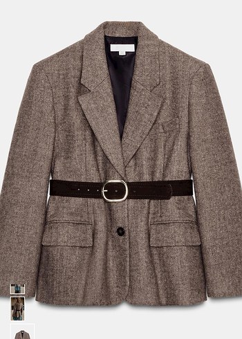 ZARA KEMERLİ BALIK SIRTI BLAZER - Görsel 6