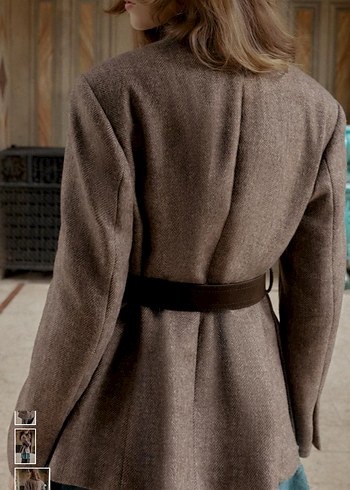 ZARA KEMERLİ BALIK SIRTI BLAZER - Görsel 5