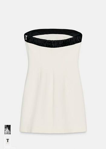 ZARA STRAPLEZ FİYONKLU ELBİSE - Görsel 2