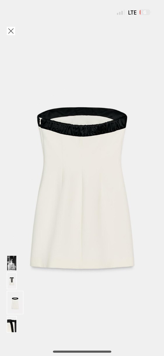 ZARA STRAPLEZ FİYONKLU ELBİSE - Görsel 2