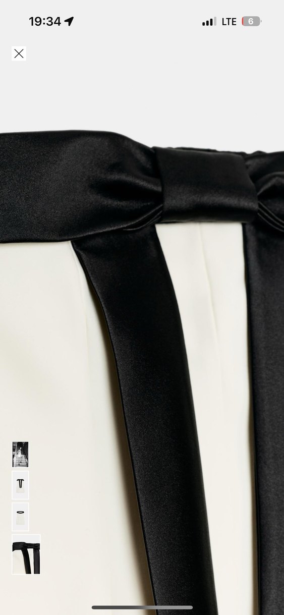 ZARA STRAPLEZ FİYONKLU ELBİSE - Görsel 3