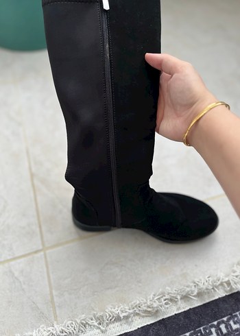Siyah Süet Kadın Çizme - Görsel 3