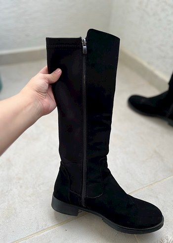 Siyah Süet Kadın Çizme - Görsel 2