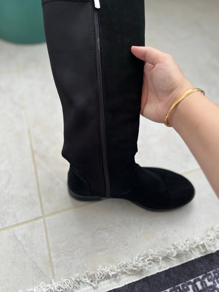 Siyah Süet Kadın Çizme - Görsel 3