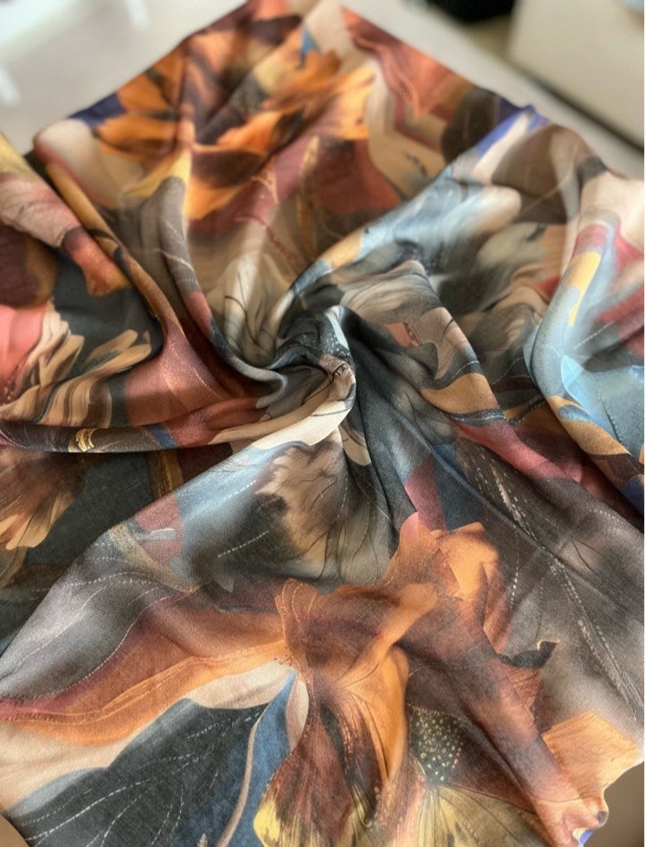 Bohem Çok Renkli Kadın Şal - Görsel 2