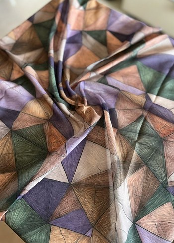 Kadın Çok Renkli eşarp - Görsel 2