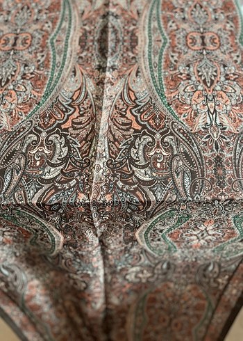 Kahverengi Bohem Kadın Şal - Görsel 2