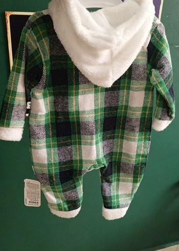 Renkli Baskılı Erkek Bebek Polar Tulum - Görsel 2