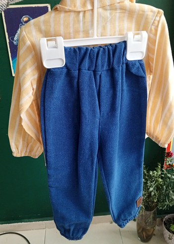 Sarı Nakışlı Bebek Erkek Takım - Görsel 2