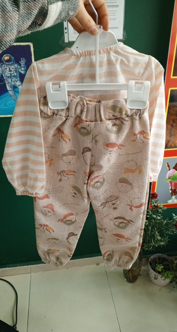 Uzun Kollu Pamuk Bebek Erkek Takımı - Görsel 2