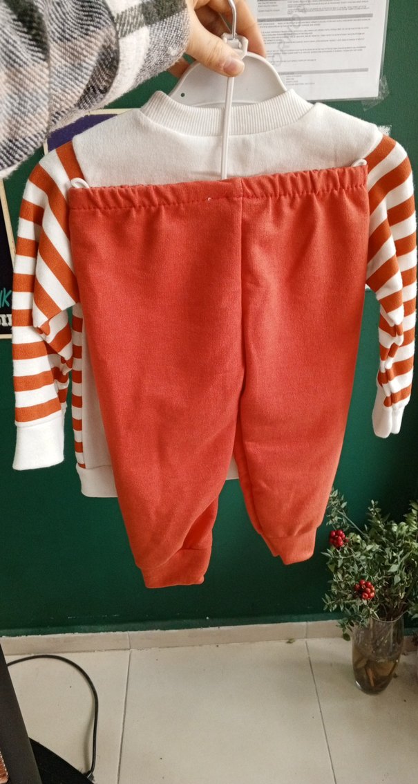 Nakışlı Ayıcık Desenli Bebek Erkek Takımı - Görsel 2