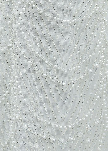 Straplez Modern Beyaz Söz/Nişan/Nikah/Düğün Elbisesi - Görsel 5