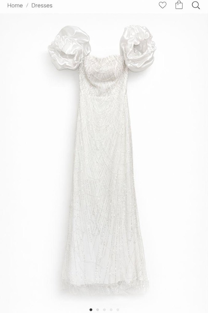 Straplez Modern Beyaz Söz/Nişan/Nikah/Düğün Elbisesi - Görsel 4