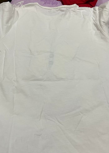 Kız Çocuk Beyaz Kelebek Baskılı Fırfırlı Tişört - Görsel 2