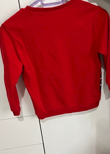 Kırmızı Baskılı Erkek Çocuk Sweatshirt - Görsel 2