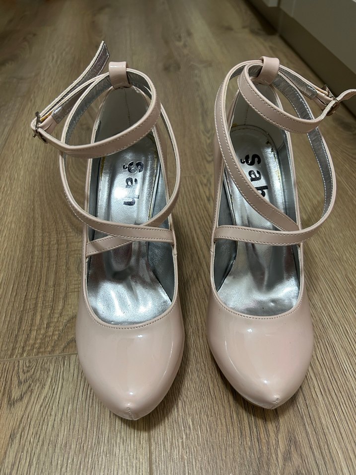 Pembe Stiletto Topuklu Kadın Ayakkabı - Görsel 5