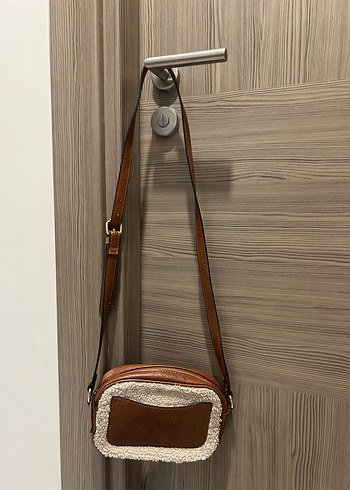 Stradivarious Kahverengi Kürklü Kadın Çanta - Görsel 5