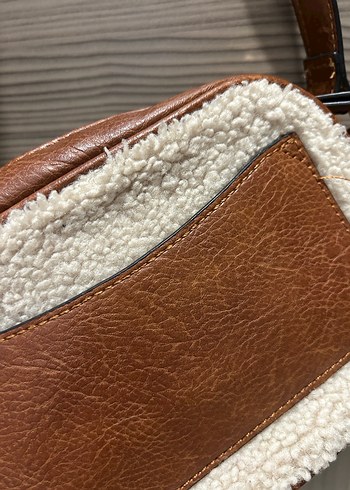 Stradivarious Kahverengi Kürklü Kadın Çanta - Görsel 4