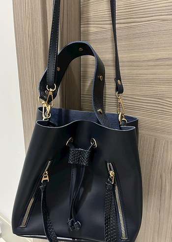 Mudo lacivert çanta - Görsel 2