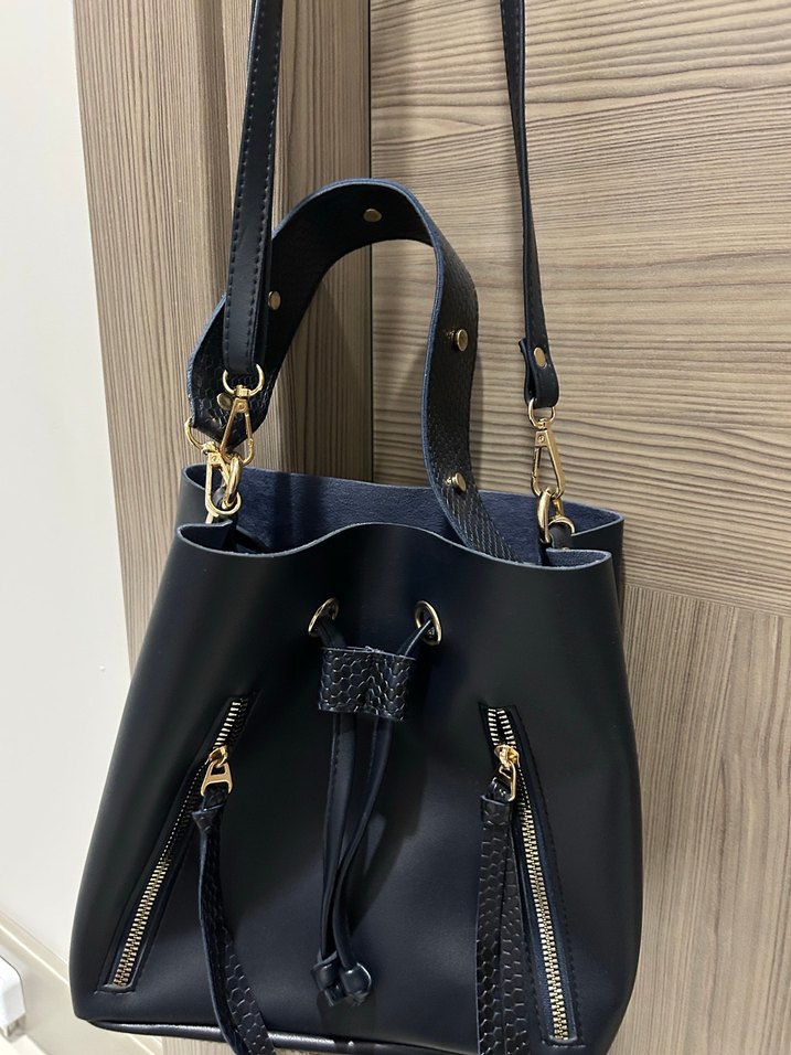 Mudo lacivert çanta - Görsel 2