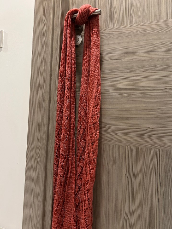 Mavi marka pembe şal - Görsel 2