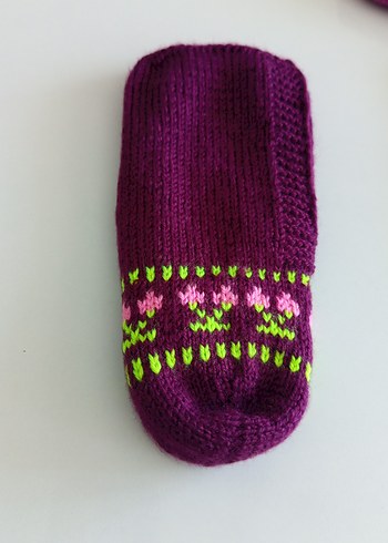 Sarı Örgü patik - Görsel 17