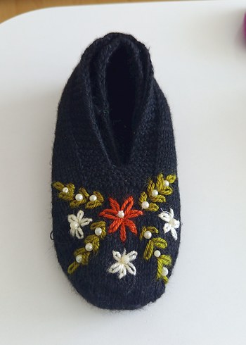 Sarı Örgü patik - Görsel 12