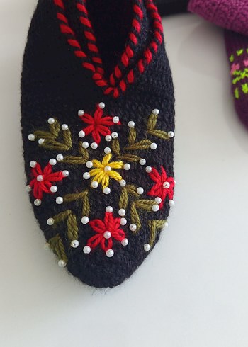 Sarı Örgü patik - Görsel 11