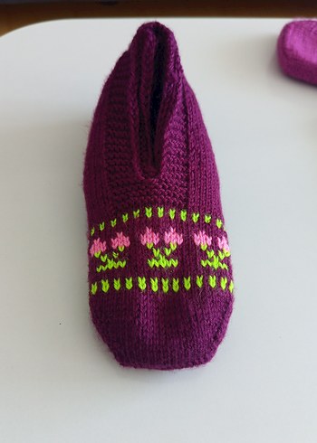 Sarı Örgü patik - Görsel 16