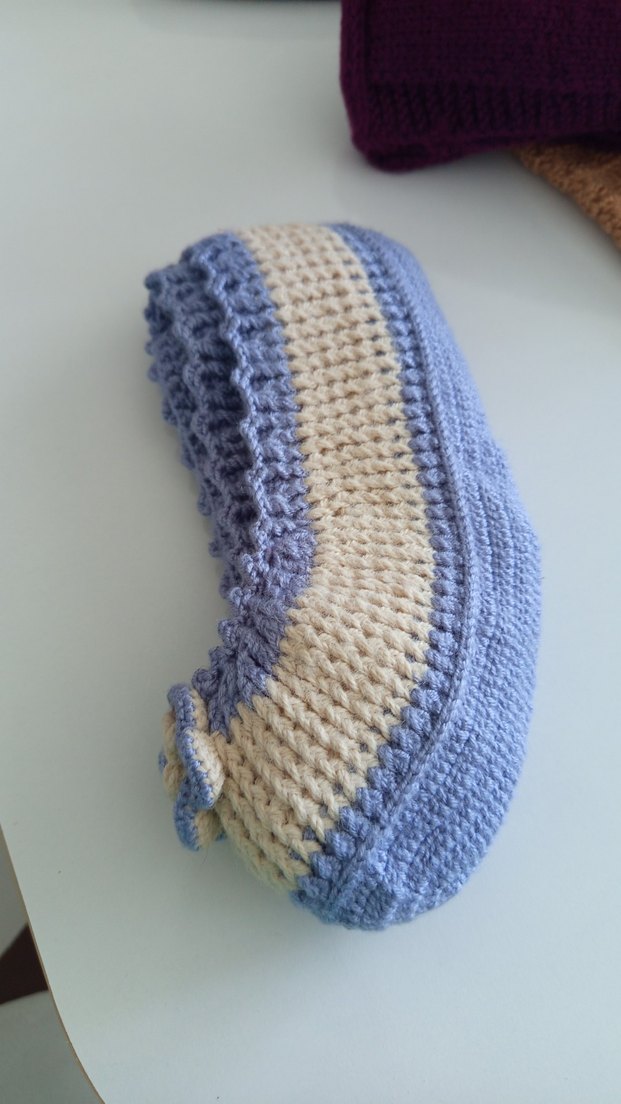 Sarı Örgü patik - Görsel 3