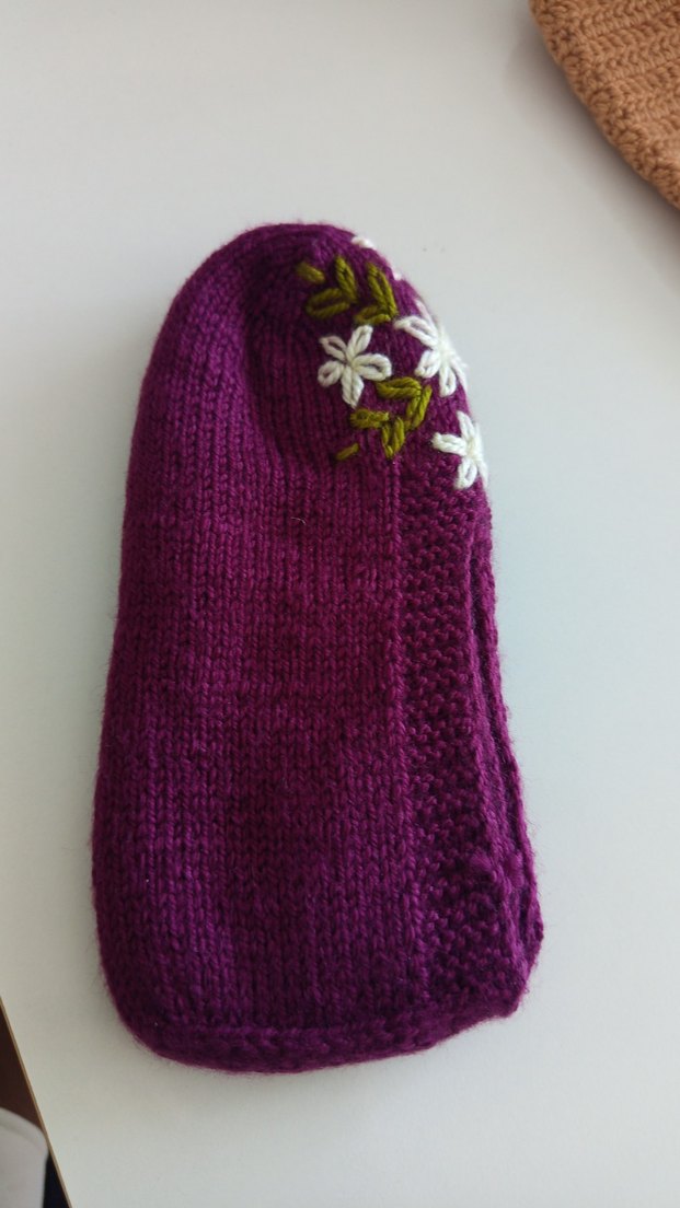 Sarı Örgü patik - Görsel 5