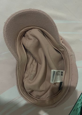 Bej Süet Zincir Detaylı Kadın Şapka - Görsel 2