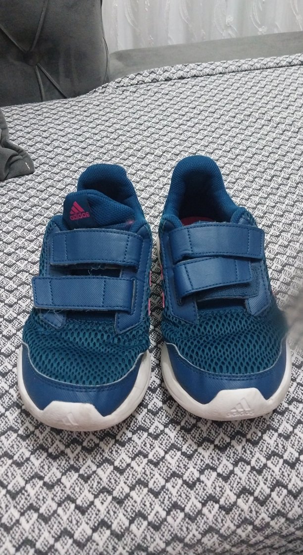 kız Çocuk Mavi Spor Ayakkabı Velcro - Görsel 2