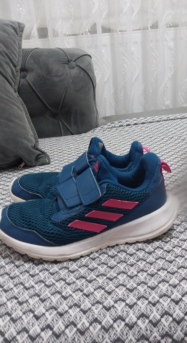 kız Çocuk Mavi Spor Ayakkabı Velcro - Görsel 4