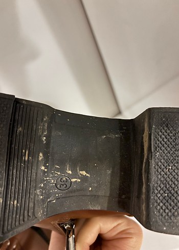 Kahverengi Deri Çocuk Bot - Görsel 6