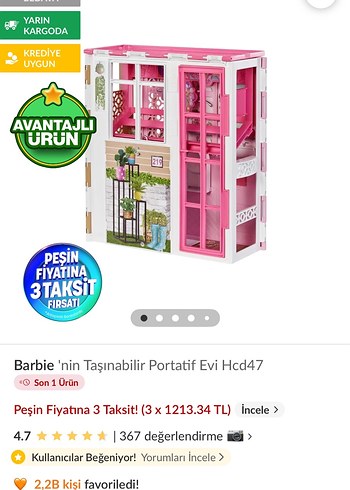 Barbie oyuncak evi - Görsel 2