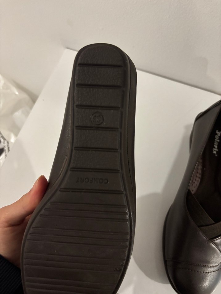 Kahverengi Dolgu Topuk Kadın Düz Ayakkabı - Görsel 2