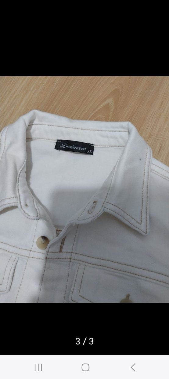 Kadın Beyaz Midi Deri Tulum - Görsel 3