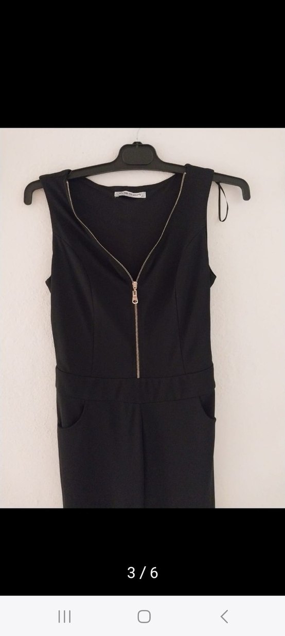 Siyah Kemerli Kadın Kumaş Pantolon - Görsel 2