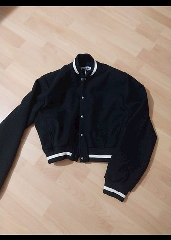 Düğmeli Siyah Midi Kadın Ceket - Görsel 2