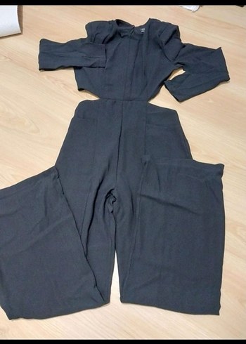 Siyah V Yaka Uzun Kollu Kadın Takım - Görsel 4