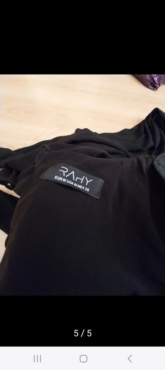 Siyah V Yaka Uzun Kollu Kadın Takım - Görsel 5