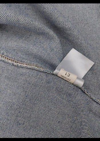 Düğmeli Gri Mavi Kadın Denim Ceket - Görsel 3