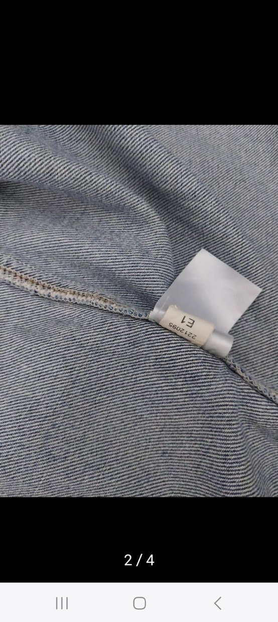 Düğmeli Gri Mavi Kadın Denim Ceket - Görsel 3