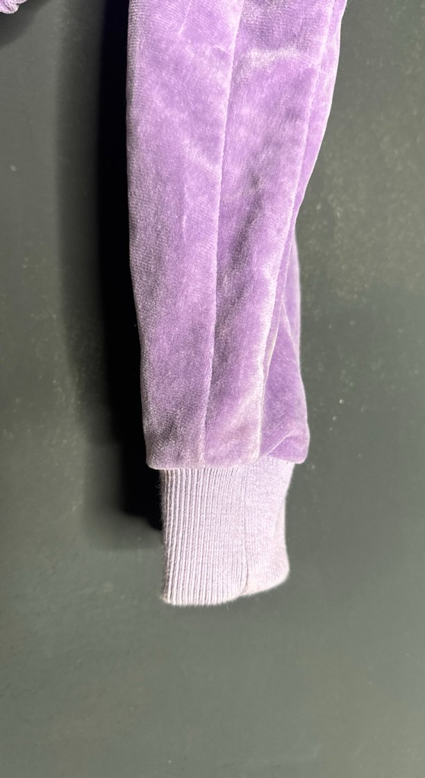 Mor Bağcıklı Yarım Fermuarlı Sweatshirt - Görsel 5