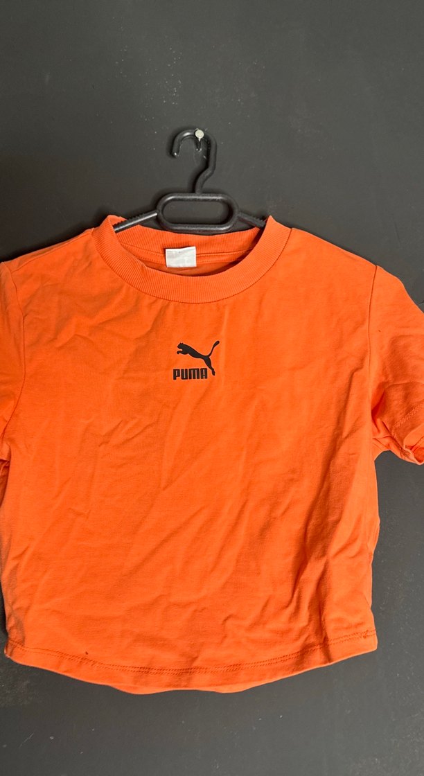 Turuncu Kız Çocuk Puma Tişört - Görsel 2